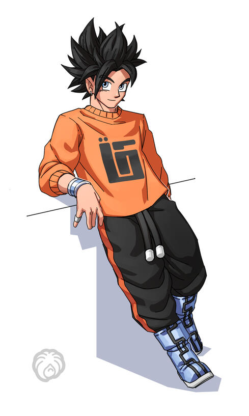 Modern Future Saiyan Character Design